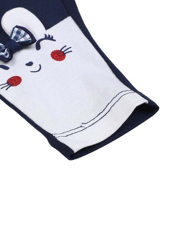 Girls Medium Blue Printed Legging image number 3